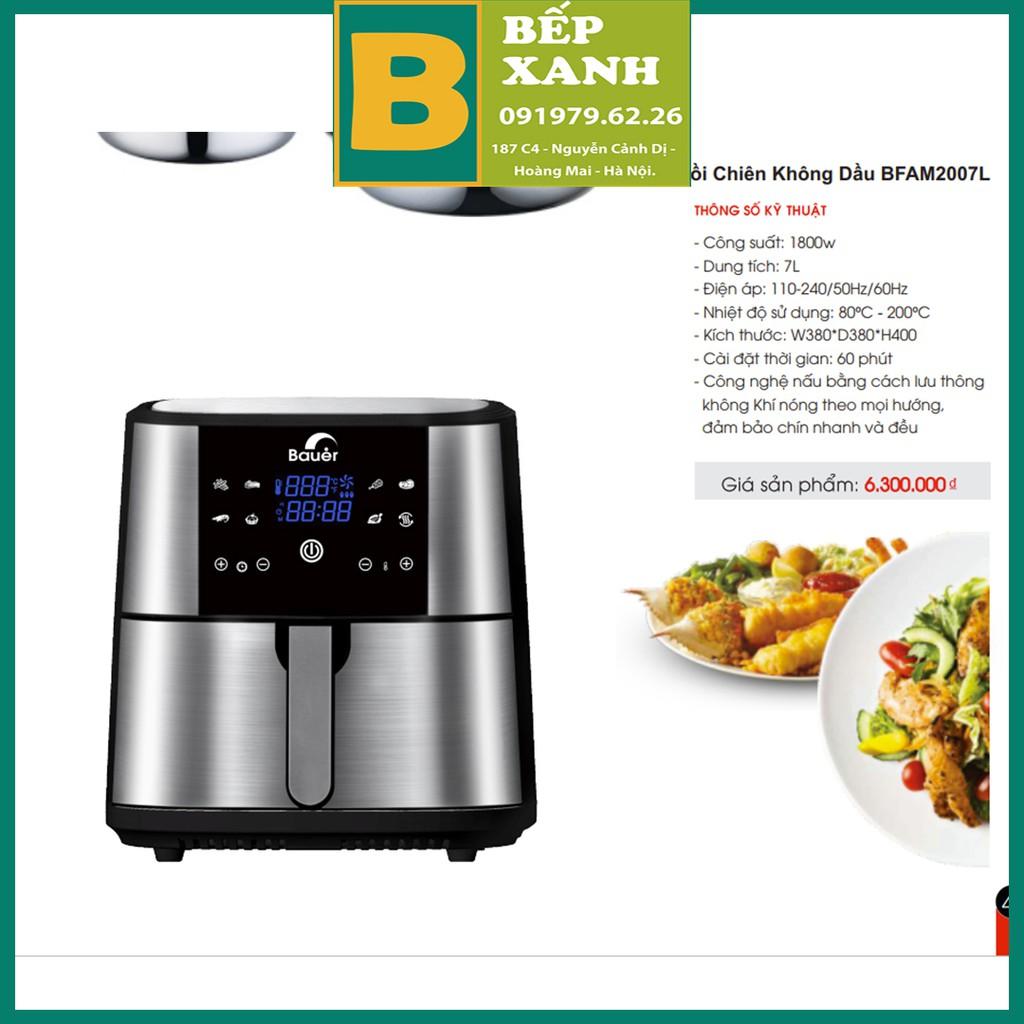 Nồi Chiên Không Dầu Bauer BFAM2007L, Hàng Chính Hãng