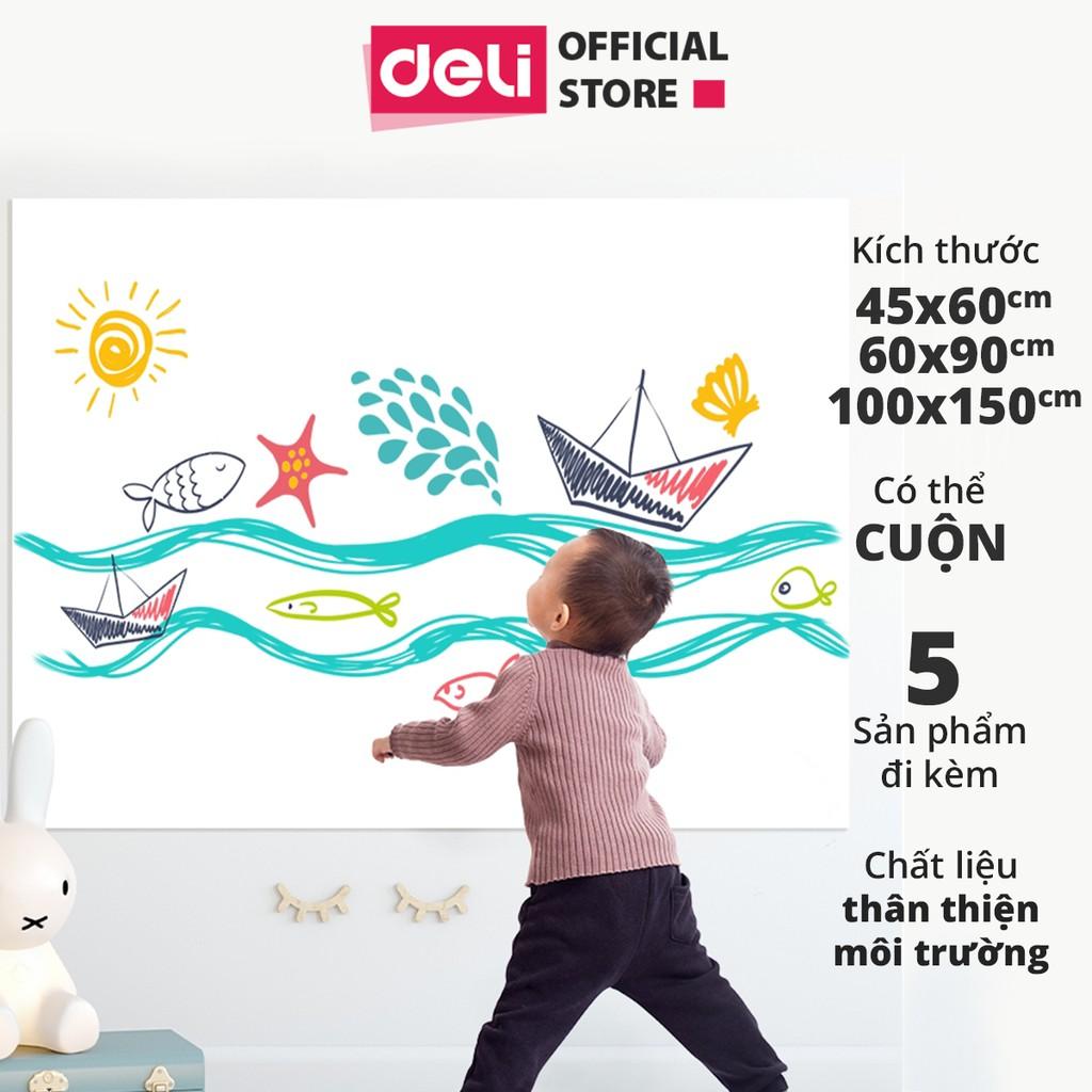 Bảng từ trắng không viền Deli - 50007/50008/8716