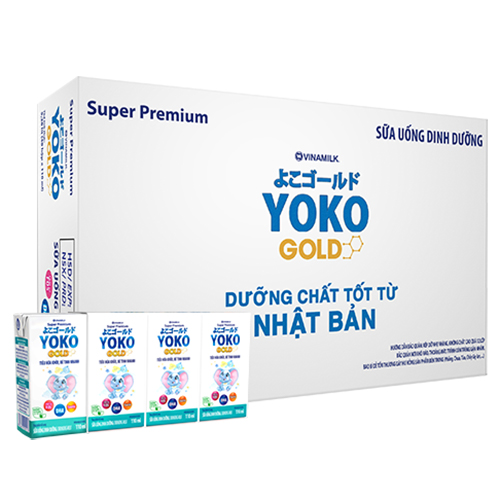 Thùng 48 hộp sữa YOKOGOLD pha sẵn 110ml