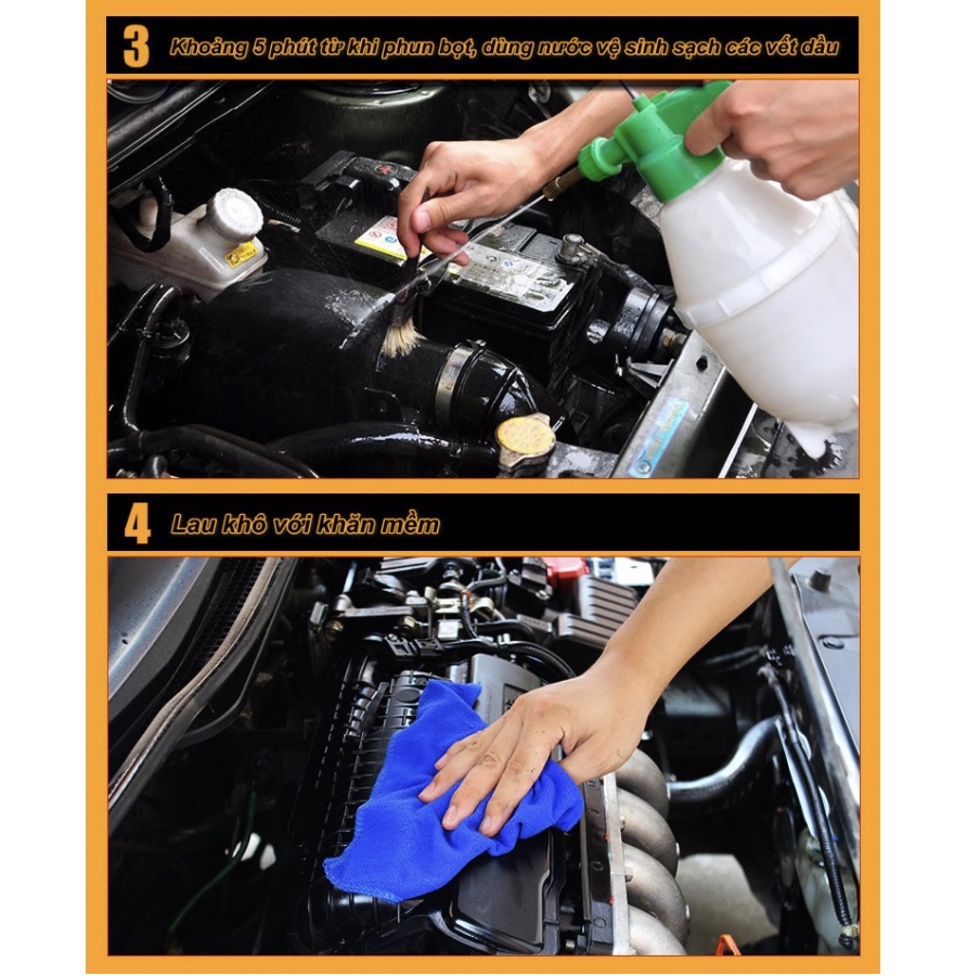 Bộ vệ sinh khoang máy ô tô ENGINE CLEANER