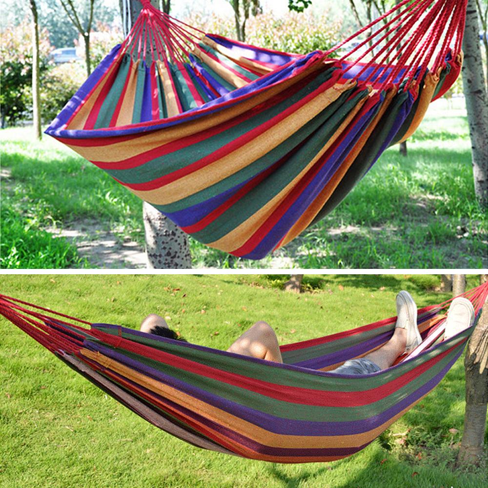 Võng đơn và đôi cho sân sau sân hiên cắm trại ngoài trời trong nhà Single / Double Hammock for Backyard