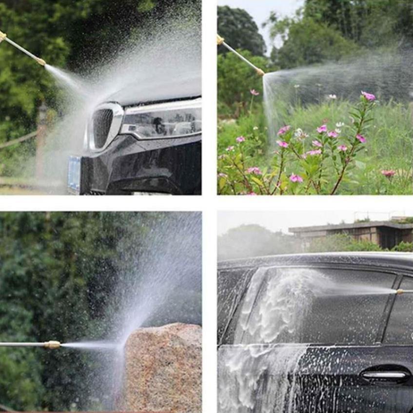 Vòi tưới cây rửa xe đa năng , vòi xịt nước làm bằng chất liệu KIM LOẠI có 3 KIỂU PHUN - 206701-1 TL