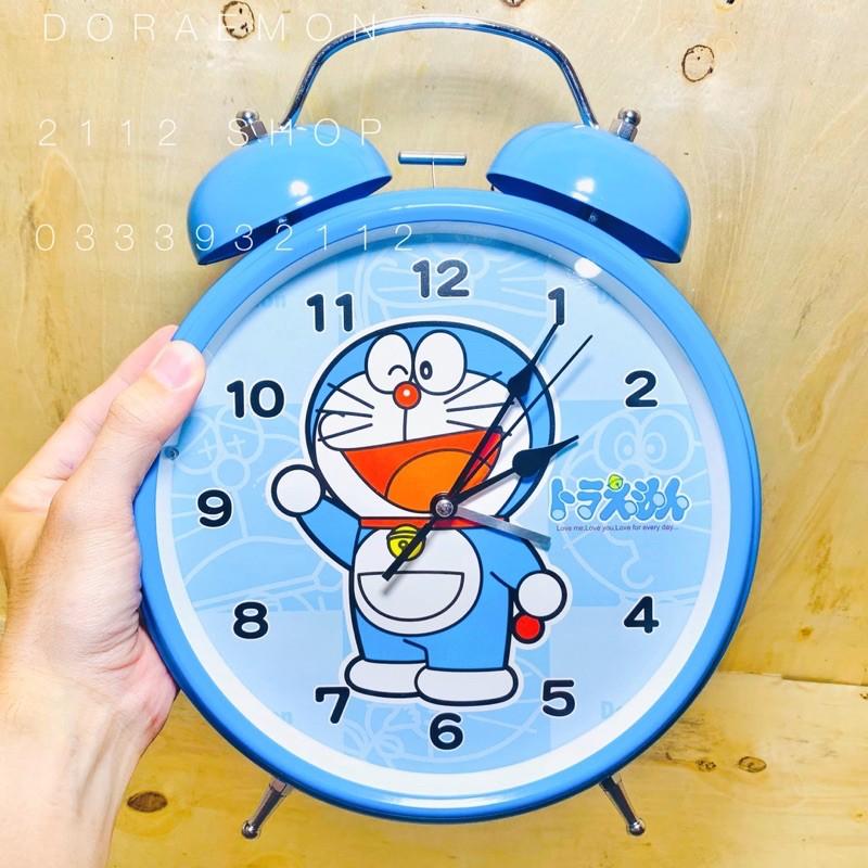 Đồng hồ báo thức để bàn DORAEMON size ĐẠI đường kính 22cm