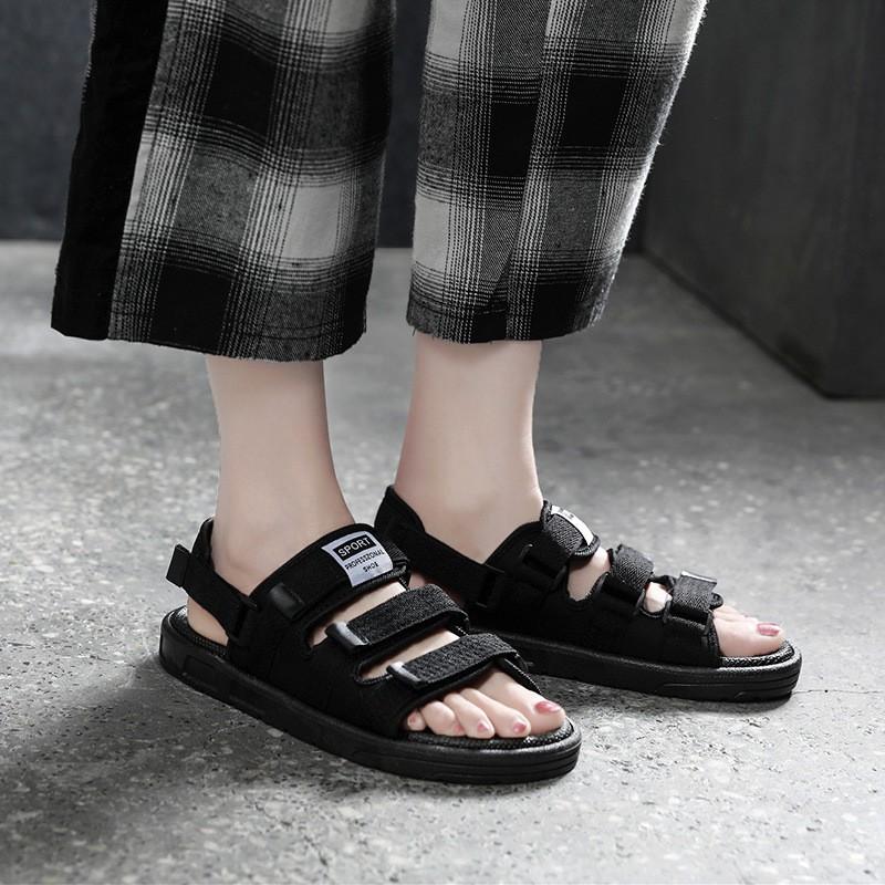 Giầy xăng đan nam nữ 35-44 3 quai ngang Sport - Sandal nam mẫu mới hot 2020
