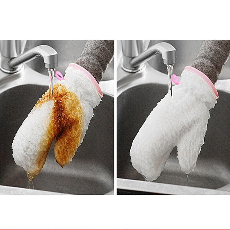 Đôi Gang Tay Kiêm Giẻ Rửa Bát Thông Minh 2in1 GOLDSEEE 5