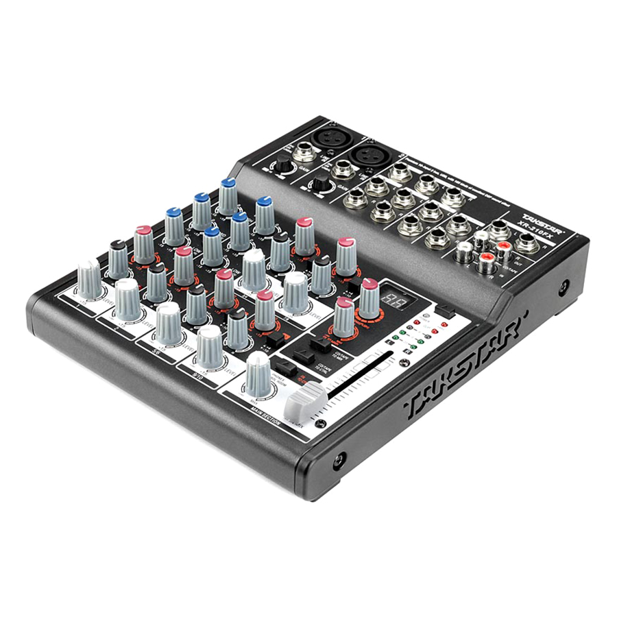 Mixer Thu Âm USB 10 Cổng Có Effect Takstar XR-210FX – Hàng Chính Hãng