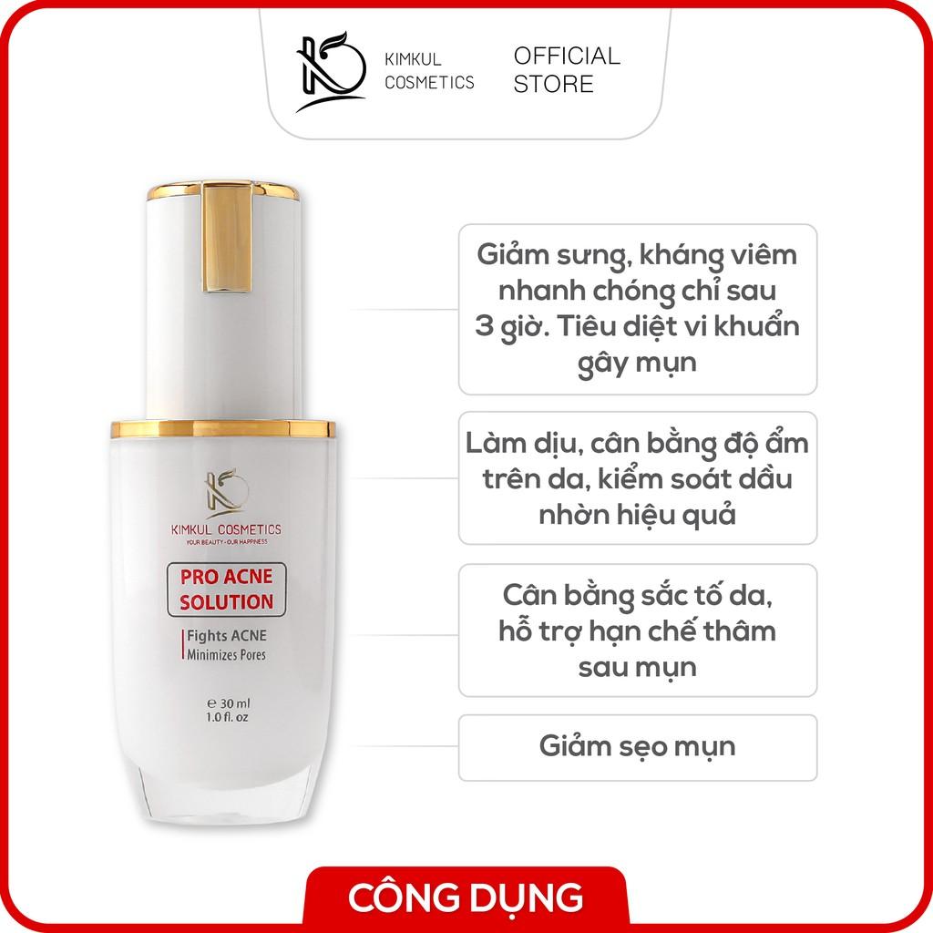 Serum ngừa mụn thâm sẹo rỗ KimKul Pro Acne Solution 30ML