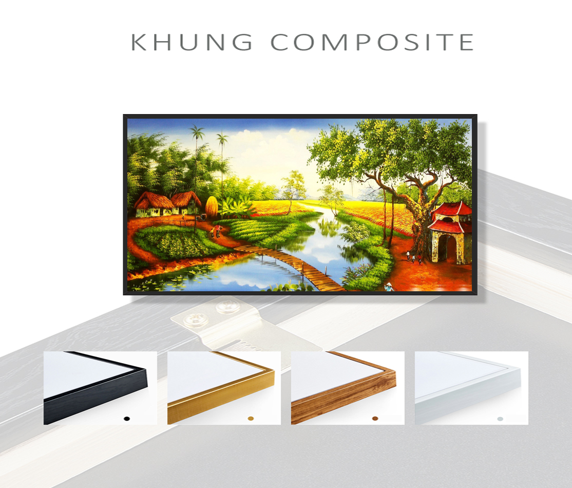 Tranh Canvas sơn dầu Một góc miền tây sông nước - OEM. Model: AZ1-0145 , Khung hợp kim nhôm, Composite chống ẩm, bền, đẹp, nhiều kích thước. Phù hợp khách sạn, nhà hàng, spa, phòng khách