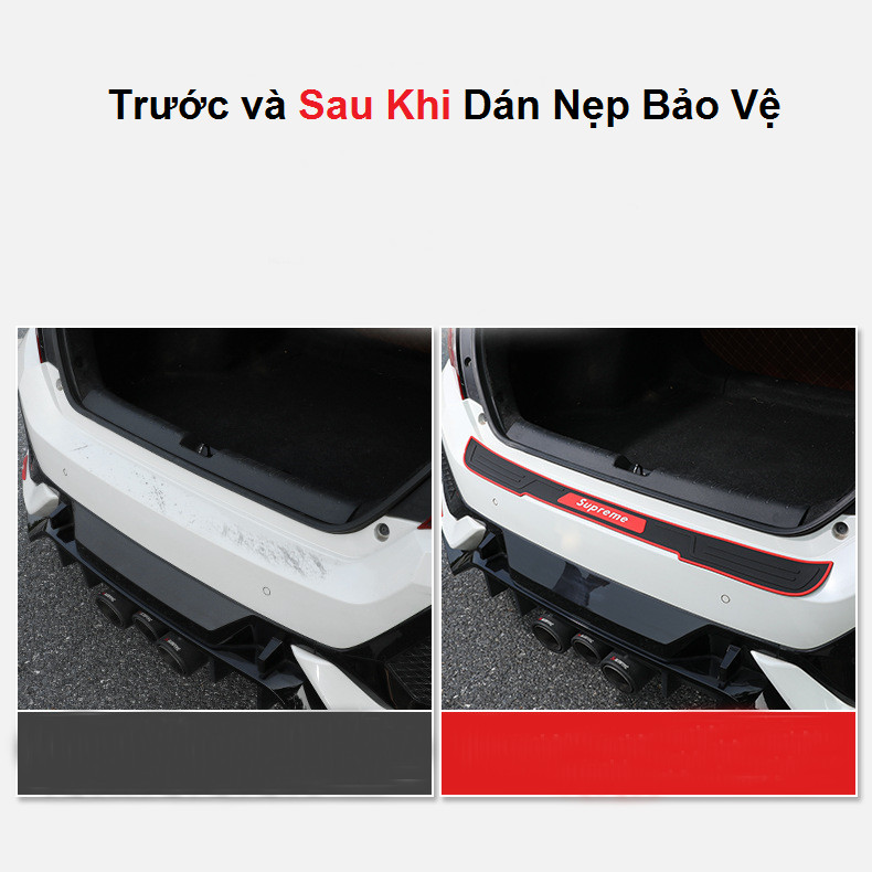 Nẹp Cao Su Bảo Vệ Cốp Sau Chống Va Đập, Trầy Xước