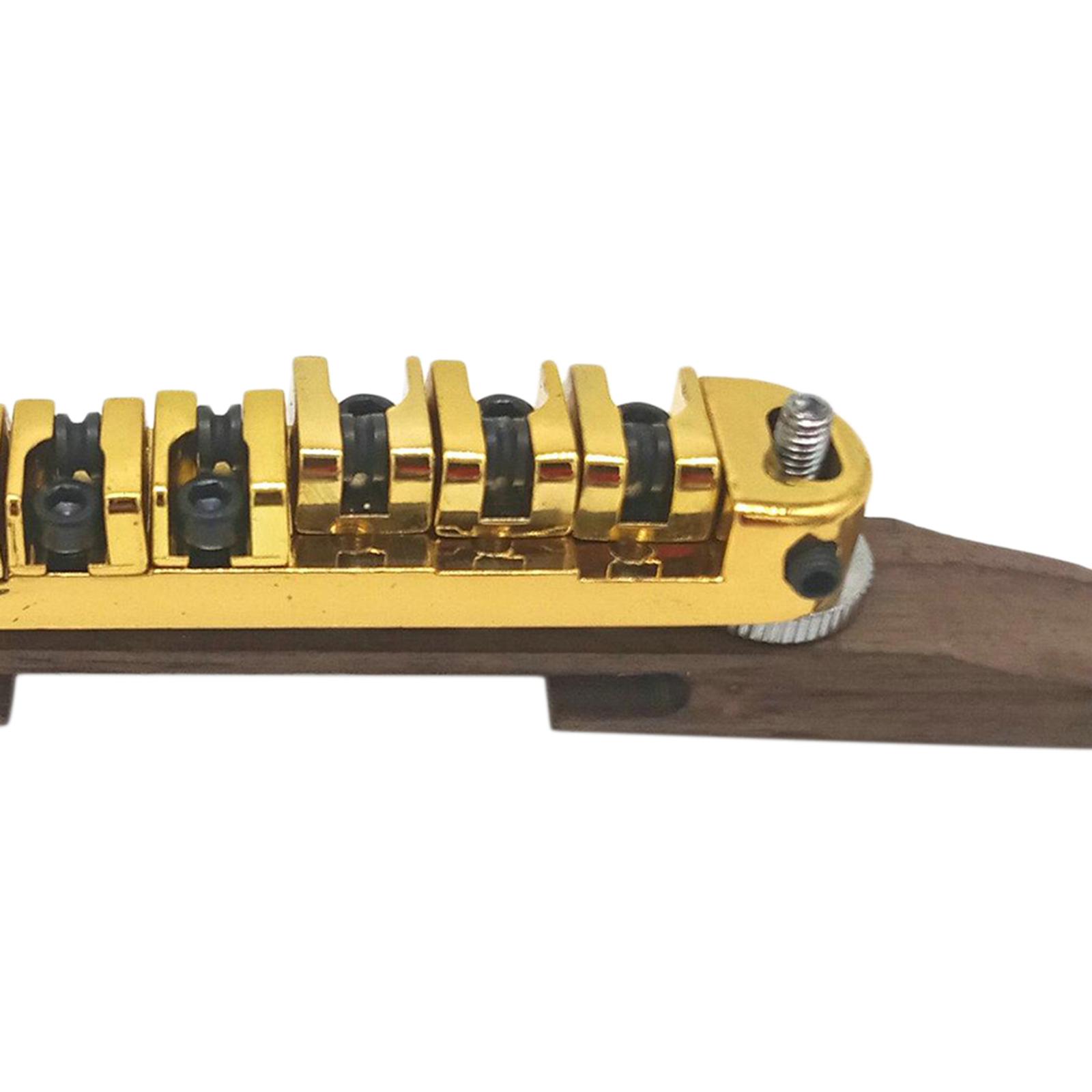 Bridge Roller Saddles with Archtop Rosewood Base Jazz Guitar Parts