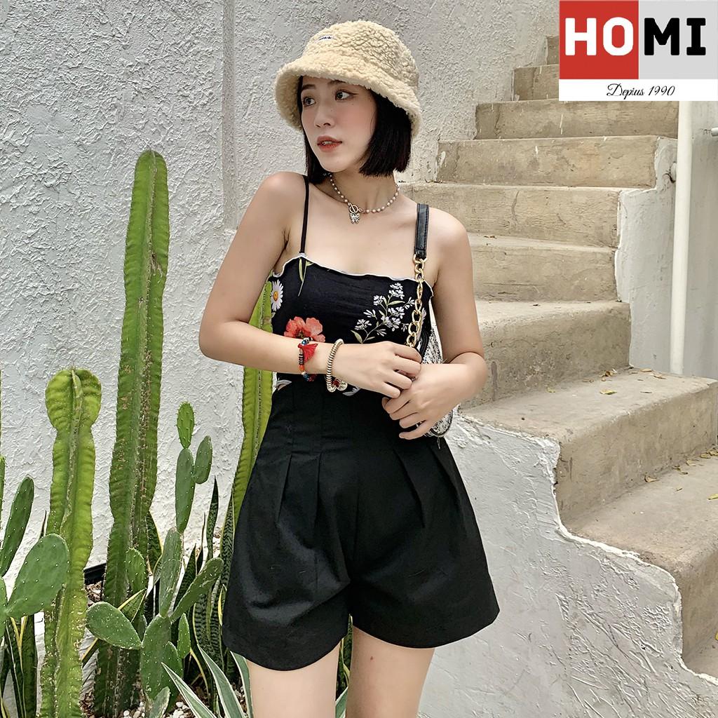 Áo dây thun họa tiết hoa lá mùa hè Homi Fashion
