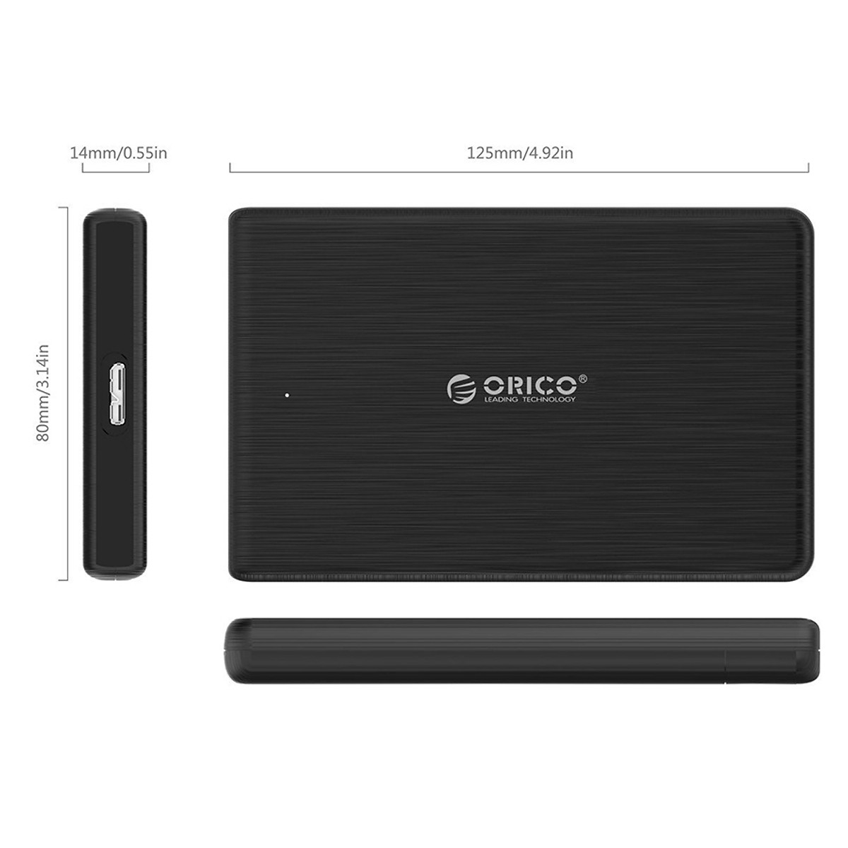 Hộp đựng ổ cứng 2,5&quot; SSD/HDD Orico 3.0 2189U3 (HDD Box 2,5&quot;)- Tặng kèm bộ vệ sinh laptop - Hàng Chính Hãng