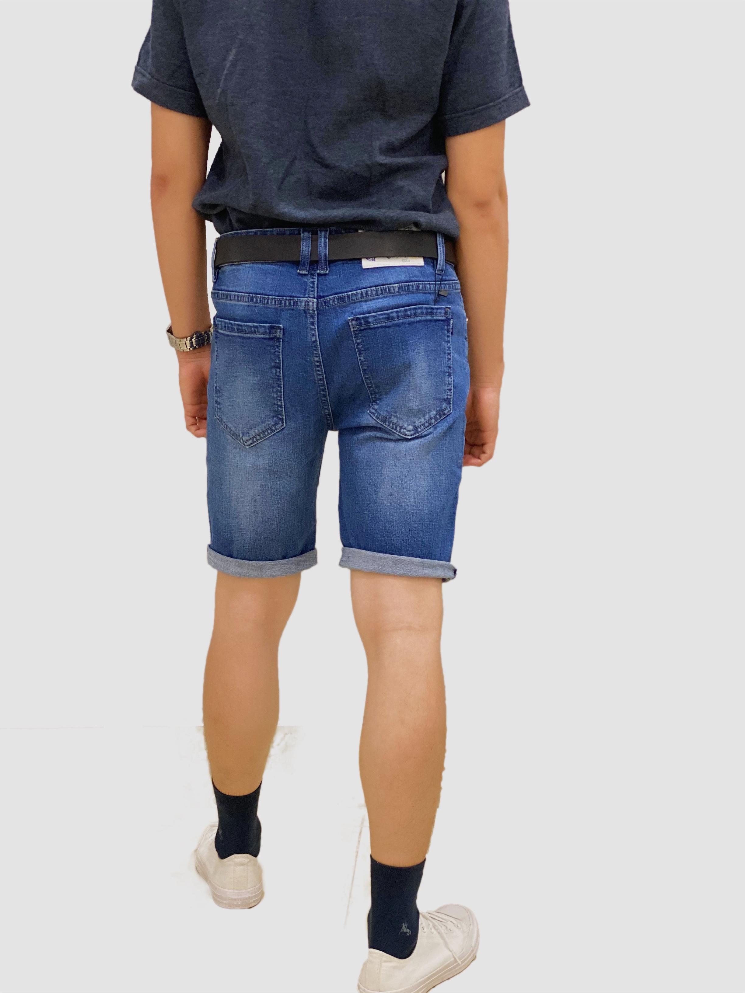 QUẦN SHORT JEAN NAM XANH NHẠT THỜI TRANG CAO CẤP