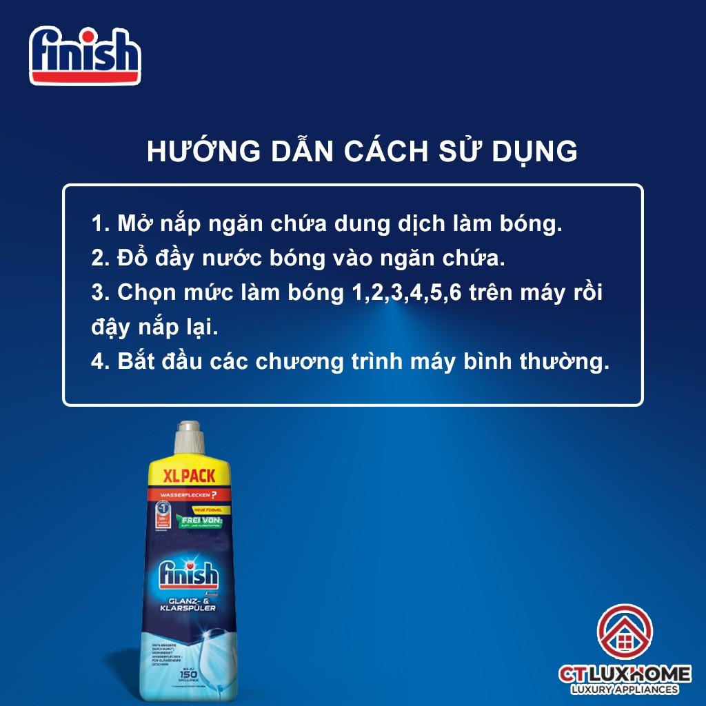 Nước làm bóng Finish 750ml dành cho máy rửa bát - Hàng chính hãng