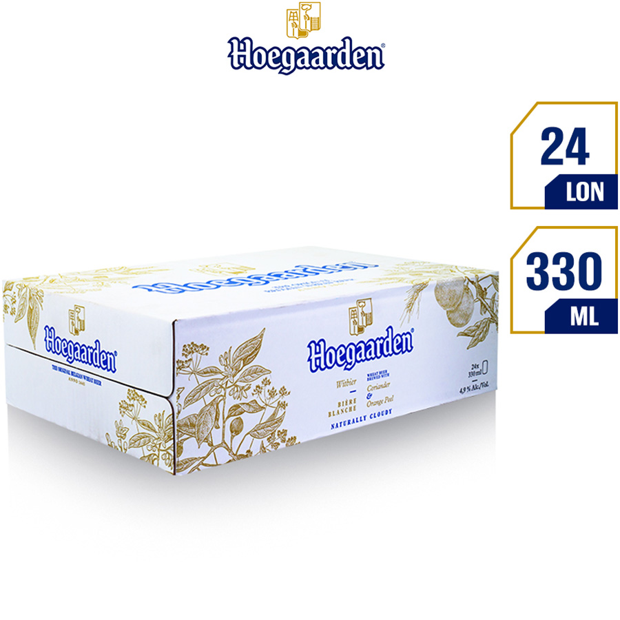 Bia Hoegaarden White 330ml Thùng 24 lon