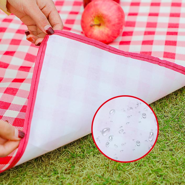 THẢM DÃ NGOẠI, DU LỊCH, PICNIC CAO CẤP - Chống thấm nước, họa tiết caro, gấp gọn tiện lợi - 2 kích thước khách chọn màu!