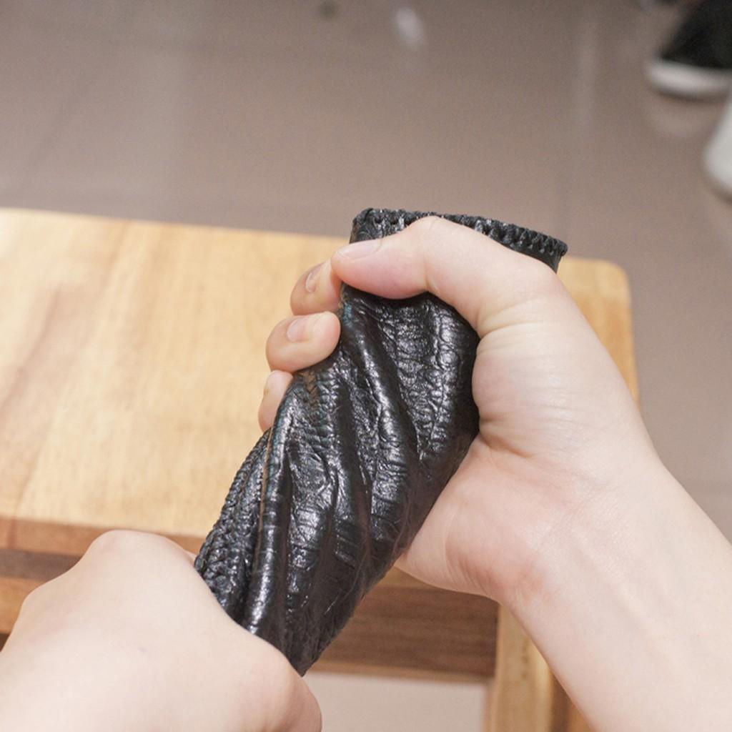 Ví da nam cầm tay vân cá sấu đen đẳng cấp - GV489