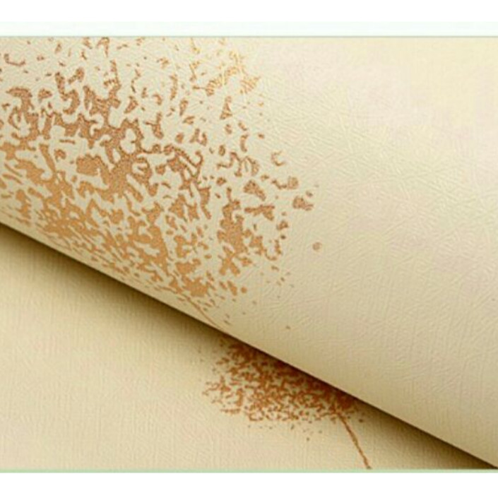 Cuộn 5m Decal Giấy Dán Tường Bồ công anh màu vàng kem