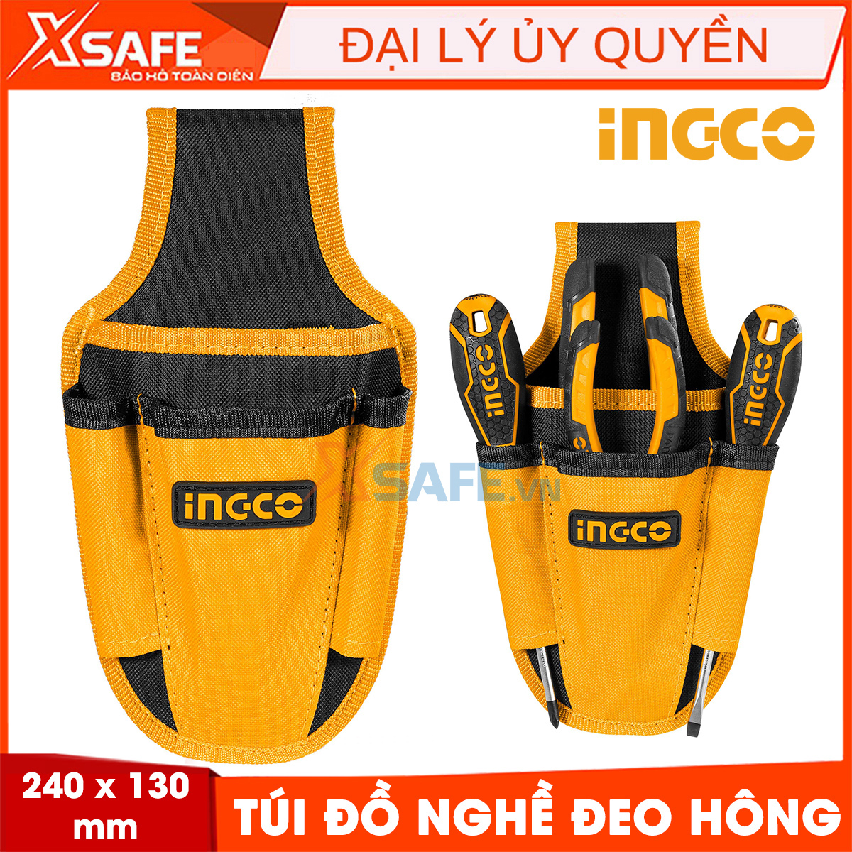 Túi đeo lưng  đựng đồ nghề  5kg  ingco HTBP04011
