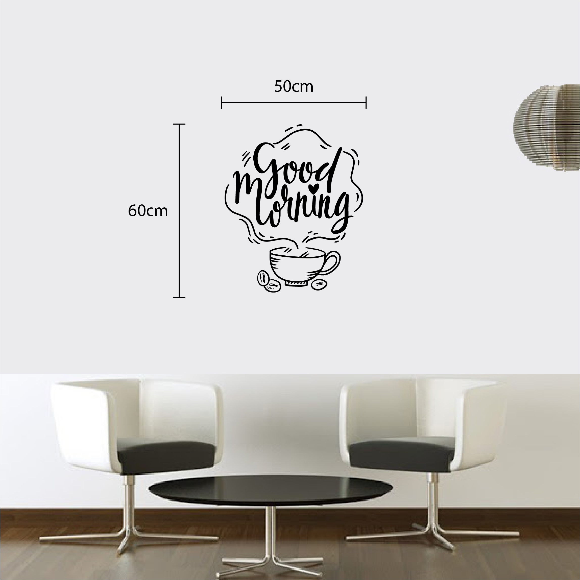 Decal trang trí quán số 2