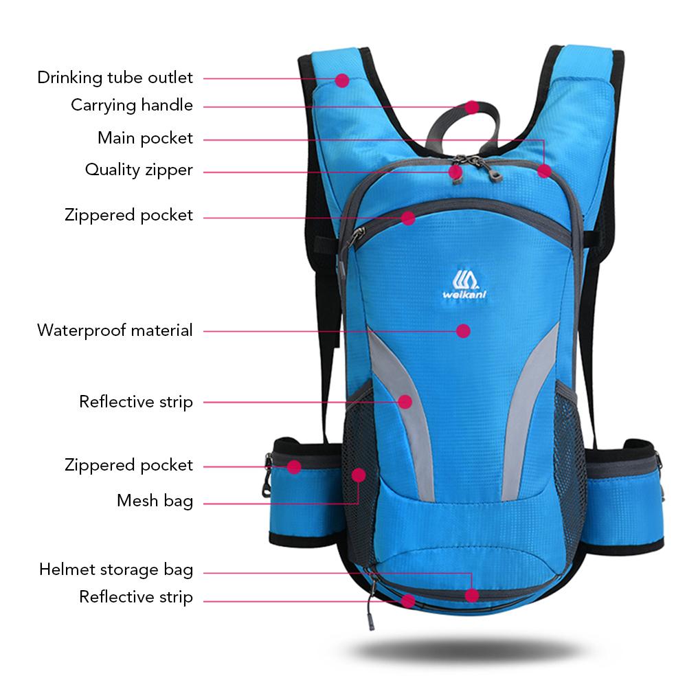 Ba lô đi xe đạp, hoạt động ngoài trời, leo núi không thấm nước Dung tích lớn 15 lít dành cho nam nữ