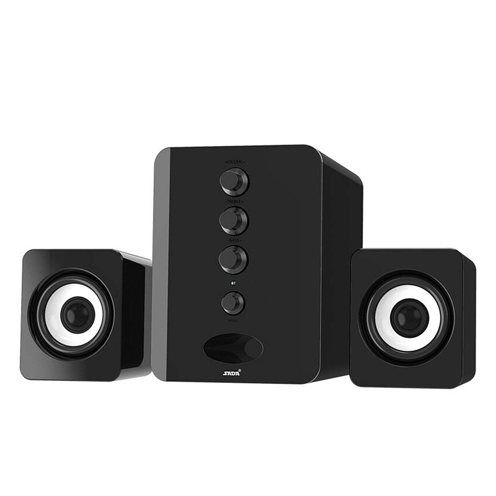 Loa SADA D-202 kết hợp có dây USB âm thanh nổi Bass Loa siêu trầm cho máy tính để bàn