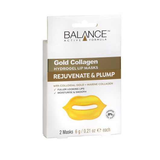 Mặt nạ môi Balance Gold Collagen Hydrogel Lip Mask - 2 miếng