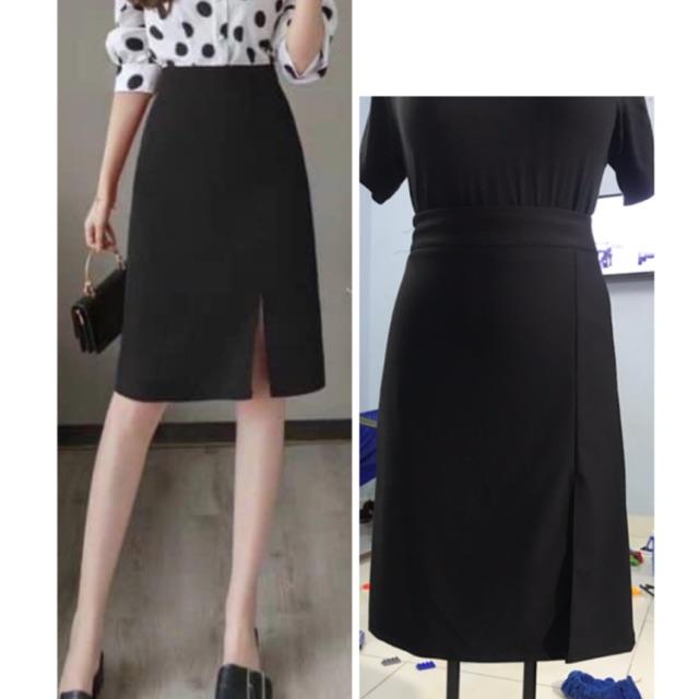 Chân váy A dài bigsize công sở