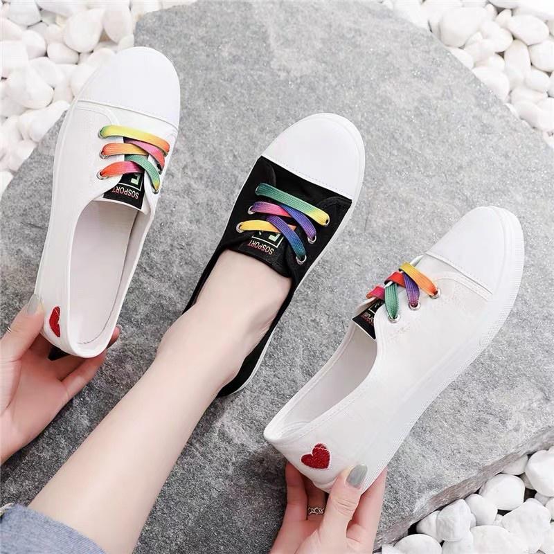 Giày Lười Nữ Kiểu Dáng Thể Thao , Slip On Bata Sneaker Hàn Quốc Cho Bạn Nữ Thích Tối Giản mẫu mới Hot trend 2021