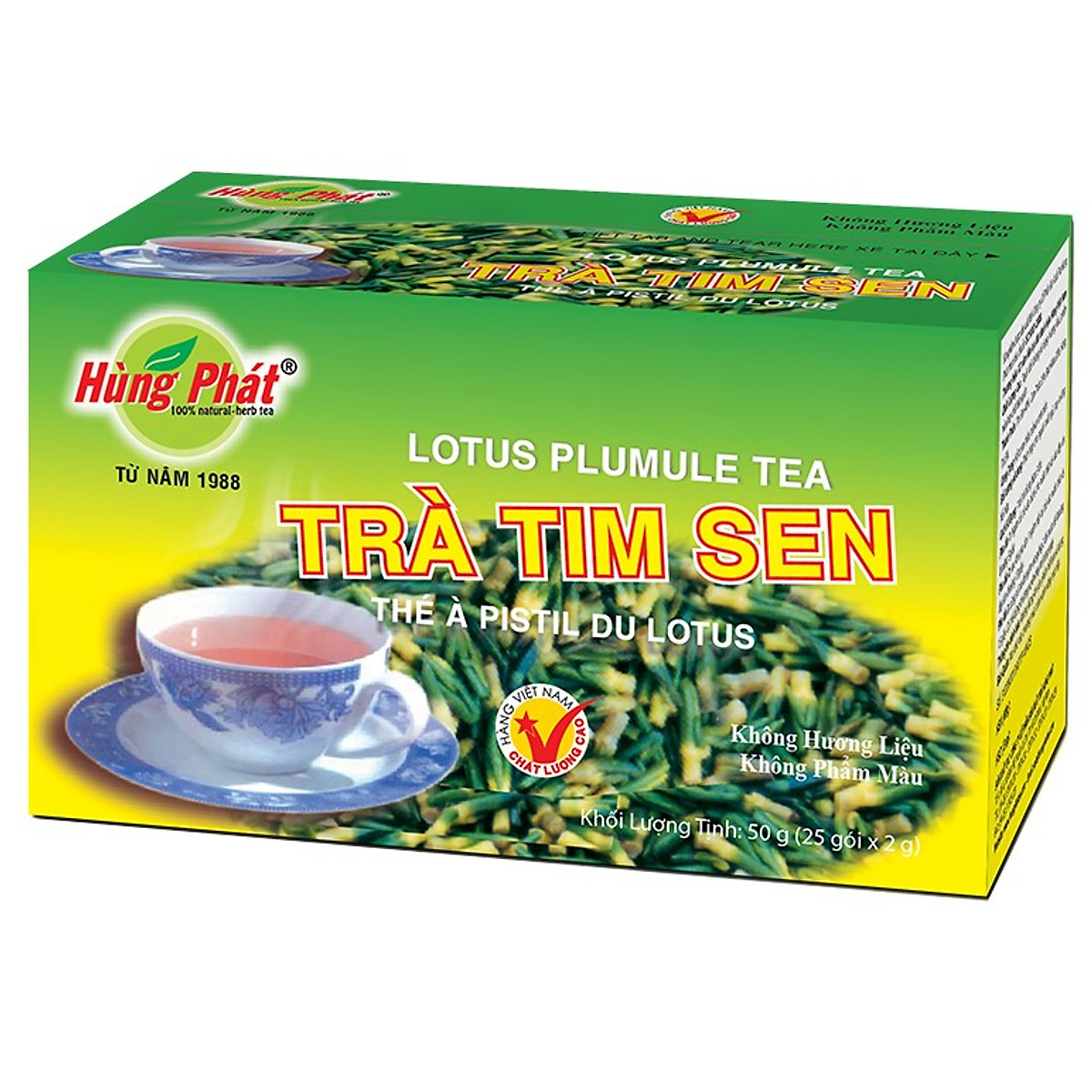 Trà Tim Sen Hùng Phát hộp 25 gói x 2 g