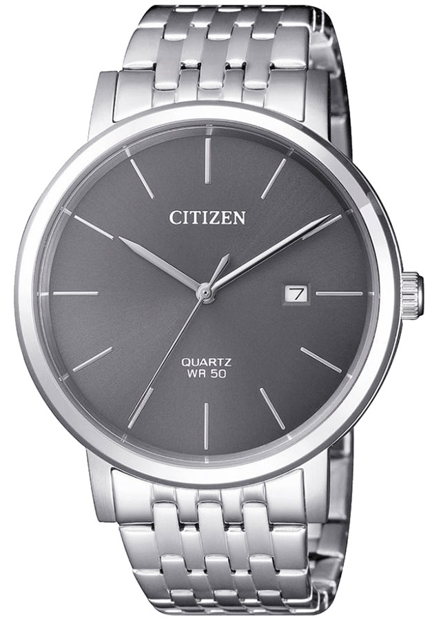 Đồng Hồ Nam Citizen Dây Thép Không Gỉ BI5070-57H - Mặt Xám