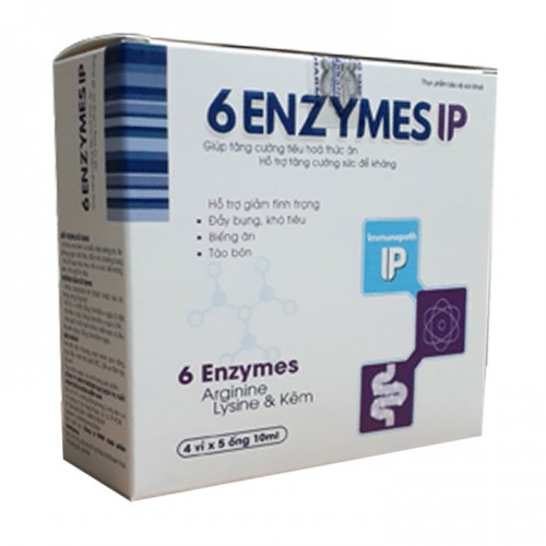 Thực phẩm bảo vệ sức khỏe 6 ENZYMES  IP – MEN TIÊU HÓA GIÚP HẤP THU THỨC ĂN