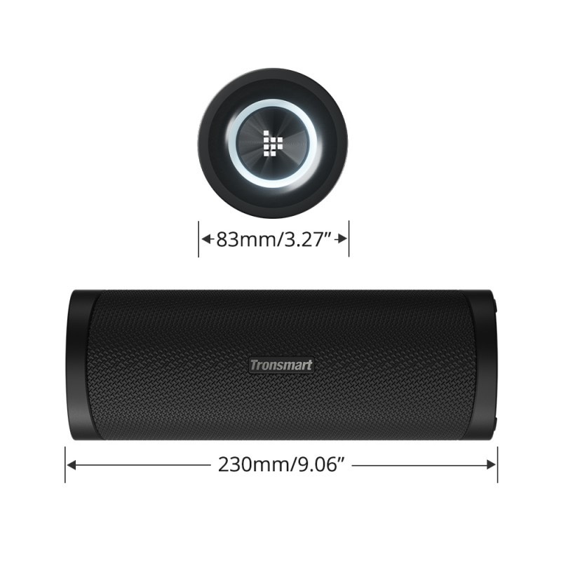 Loa Bluetooth Tronsmart T6 Pro 45W Chống nước IPX6 Ghép nối 2 loa Nhân đôi âm thanh mạnh mẽ - Hàng chính hãng