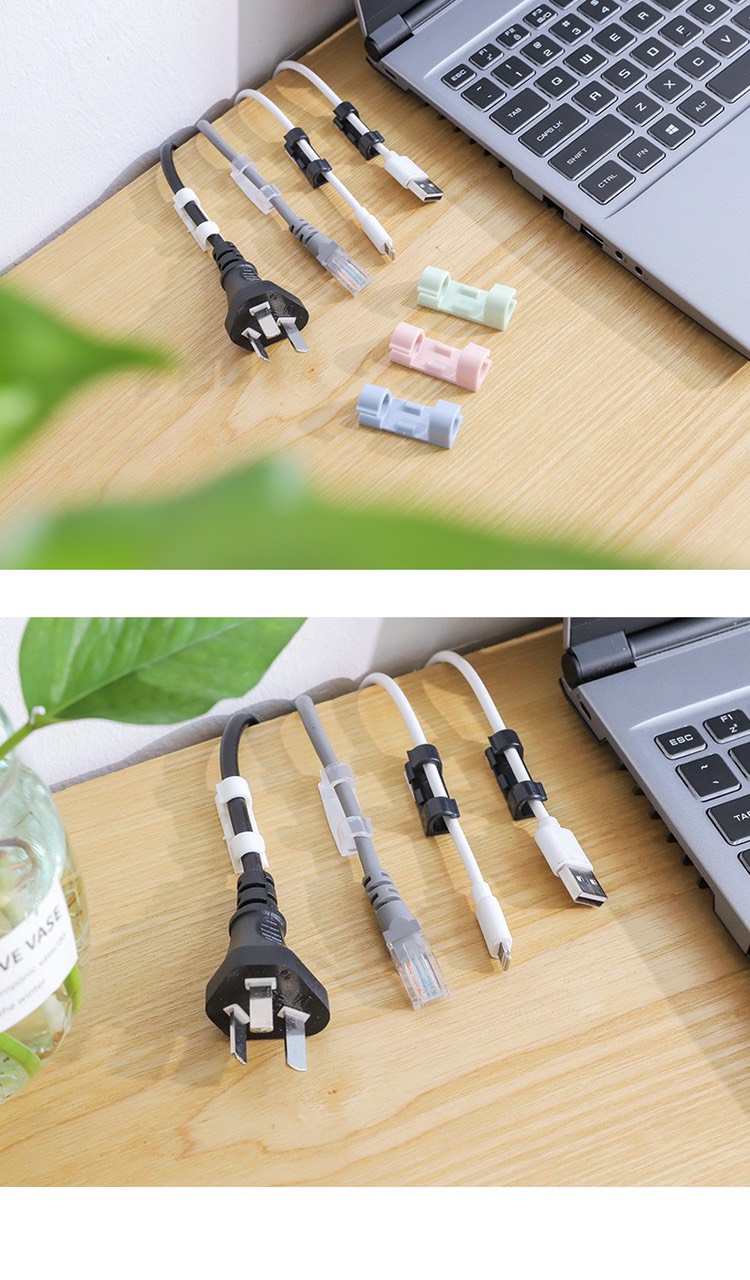 Vỉ 20 kẹp nhựa cố định dây điện tiện dụng - TP093