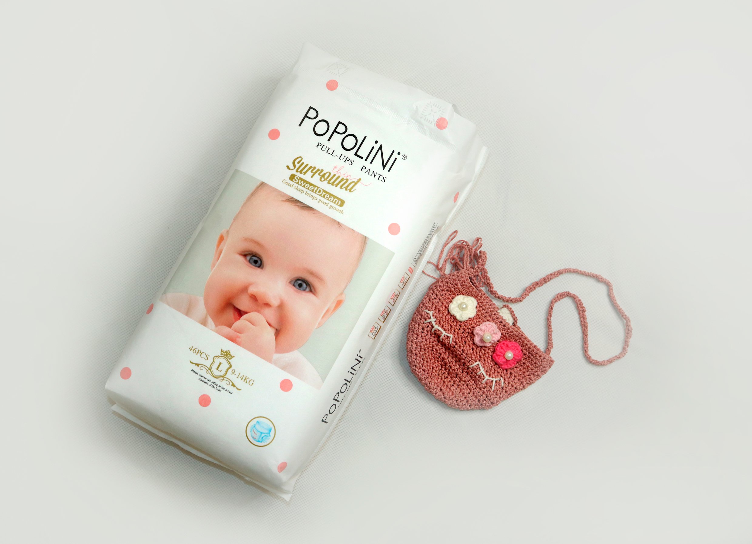 Tã quần Popolini size L 46 miếng 9-14kg