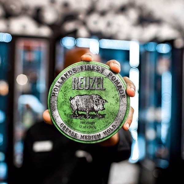 Sáp Vuốt Tóc Reuzel Green Pomade 35g - Hàng chính hãng