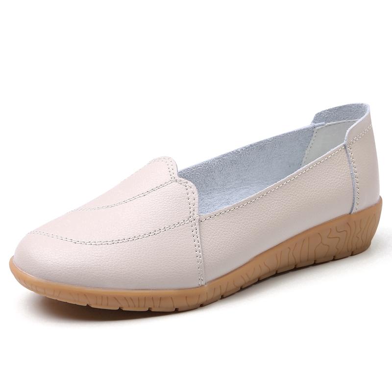 2020 Fashion women outdoor soft leather flat shoes