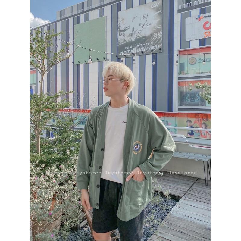 Áo khoác Cardigan FLORAL  màu XANH/ĐEN Nam Nữ Unisex ️  50K