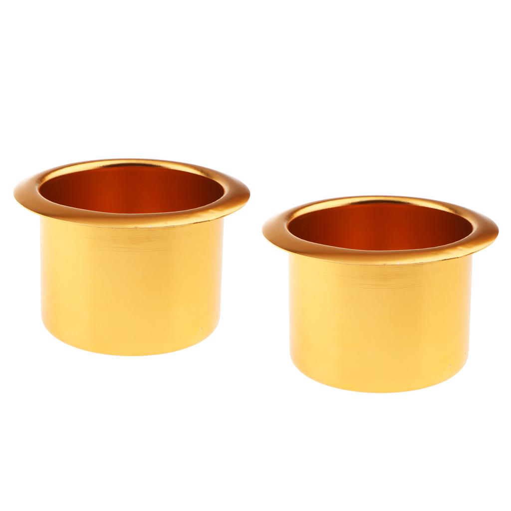 2Piece Aluminum Alloy Cup Drink Holder for Marine Boat Car Truck Camper RV