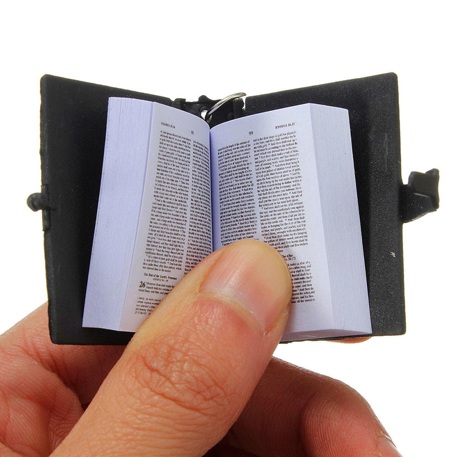 Bible Keychain Christian Keyring Decor Key Chain Gifts Gold Silver Black