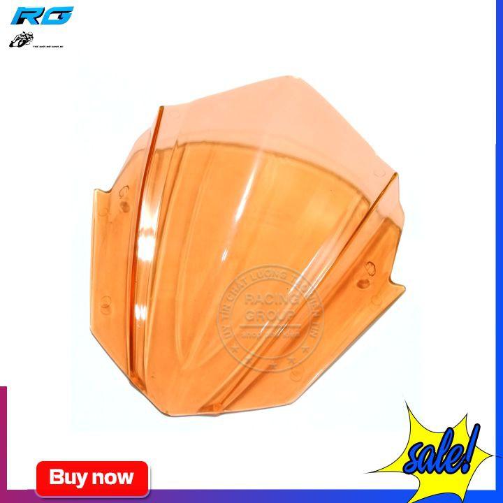 Ốp Đầu Cho Xe Ex150 Mẫu Ver4 Màu Cam Trong Suốt