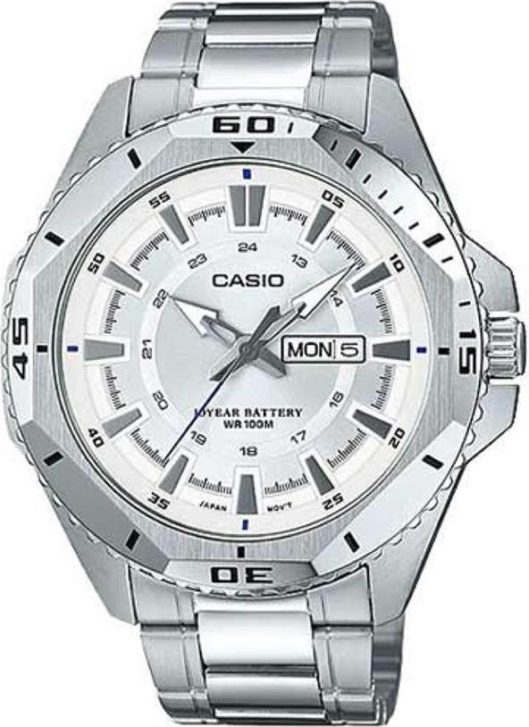 Đồng hồ Nam Casio dây Kim loại kính Cứng MTD-1085D-7AVDF