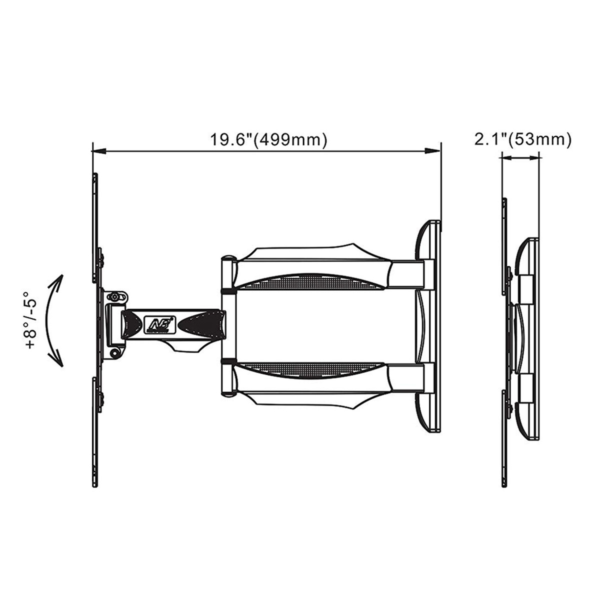 Giá Treo Tivi Đa Năng Góc Xoay 180° - Nhập khẩu | Dùng Cho Tivi 32-55 Inch