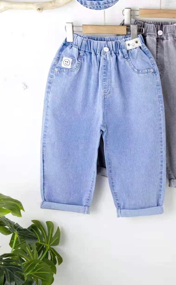 Quần jeans ngố trái tim bé gá 9-16 tuổi