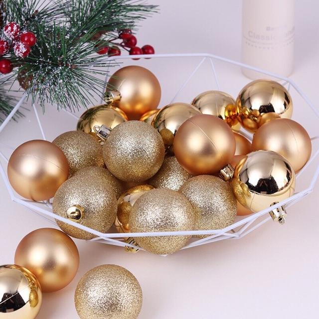 6 châu trang trí Noel 8cm