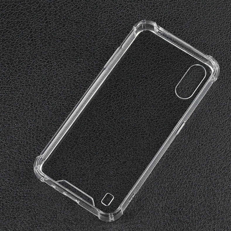 Ốp lưng cho Samsung Galaxy A01 chất liệu silicon dẻo trong chống sốc cao cấp