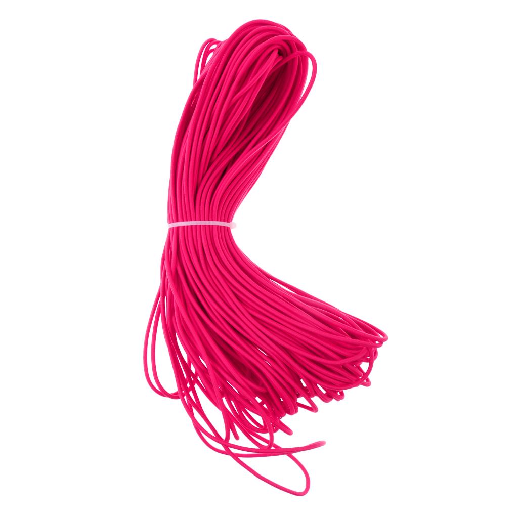 3mm x 0.5/1/2/5/10/20/30/50/100m Elastic Bungee Rope Shock Cord Tie Down Kayak Canoe Boat Trailer Purple/Rose