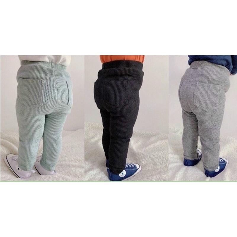 Quần thun gân len tăm legging cho bé trai bé gái 