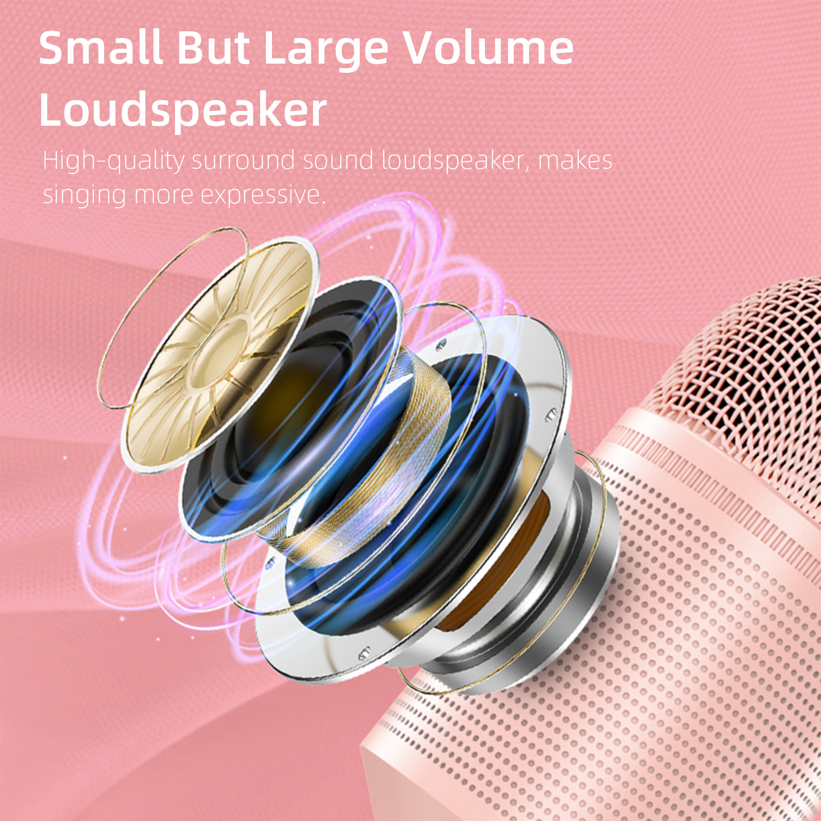 Micrô Karaoke Không Dây Soaiy MC8 Loa Bluetooth 2 Trong 1 Cho Mát KTV Di Động