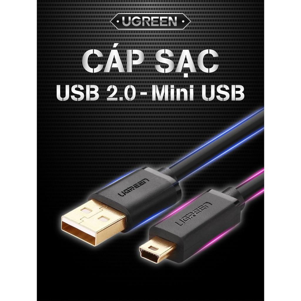 Cáp sạc USB 2.0 sang mini USB độ dài từ 0.25-3m UGREEN US132 - Hàng chính hãng